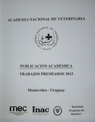 Trabajos premiados 2013 : publicación académica