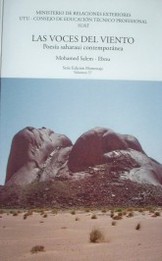 Las voces del viento : poesía saharaui contemporánea