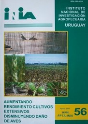 Aumentando rendimiento cultivos extensivos disminuyendo daño de aves