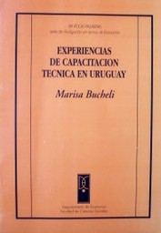 Experiencias de capacitación técnica en Uruguay