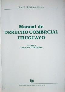 Manual de Derecho Comercial uruguayo