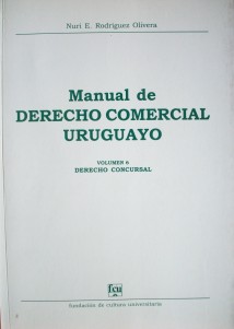 Manual de Derecho Comercial uruguayo
