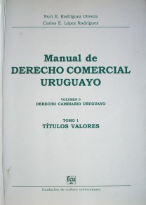 Manual de Derecho Comercial uruguayo