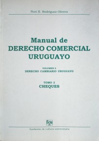 Manual de Derecho Comercial uruguayo