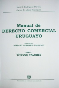 Manual de Derecho Comercial uruguayo