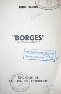 "Borges" : su estilo narrativo