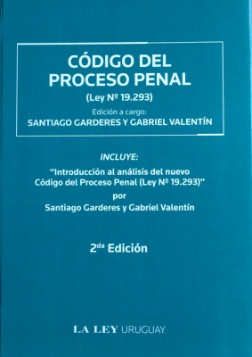 Código del Proceso Penal (ley Nº 19.293)