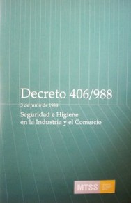 Decreto Nº 406/988 : 3 de junio de 1988