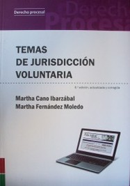 Temas de jurisdicción voluntaria