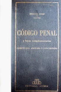 Código penal y leyes complementarias