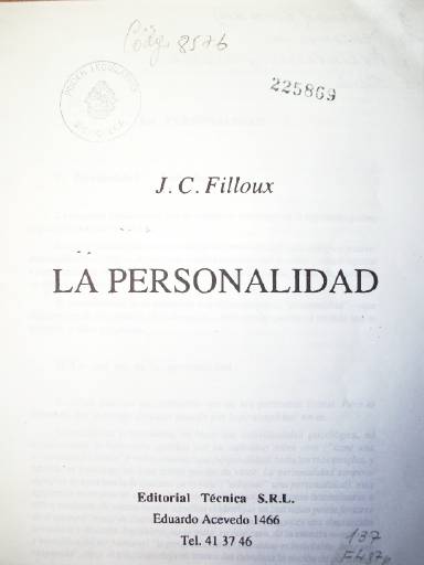 La personalidad