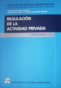 Regulación de la actividad privada
