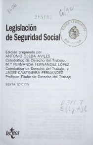 Legislación de seguridad social