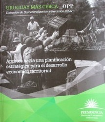 Aportes hacia una planificación estratégica para el desarrollo económico territorial