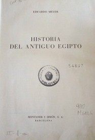 Historia del antiguo Egipto