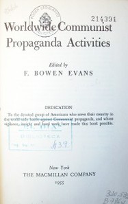 Worldwide communist propaganda activities