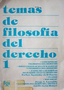 Temas de filosofía del derecho