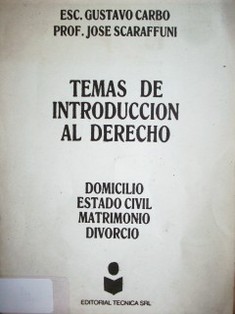 Temas de introducción al derecho