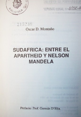 Sudáfrica : Entre el apartheid y Nelson Mandela