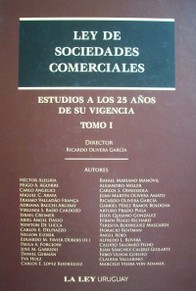 Ley de sociedades comerciales : estudios a los 25 años de su vigencia