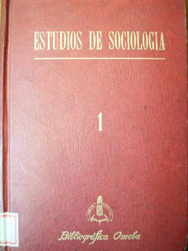 Estudios de sociología = Studies in Sociology
