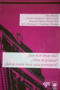 ¿Qué es el desarrollo? ¿Cómo se produce? ¿Qué se puede hacer para promoverlo? : construcción y análisis de problemas del desarrollo