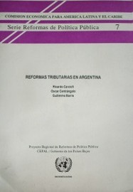 Reformas tributarias en Argentina