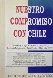 Jornada de Diálogo Gobierno-Concertación ; Centro de Convenciones Diego Portales, Santiago Viernes 18 de julio de 1997