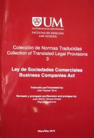 Ley de Sociedades Comerciales = Business Companies Act