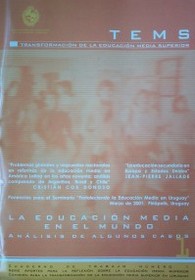 La educación media en el mundo : análisis de algunos casos