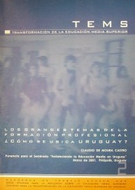 Los grandes temas de la formación profesional : ¿cómo se ubica Uruguay?