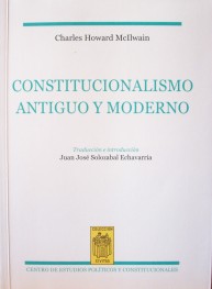 Constitucionalismo antiguo y moderno