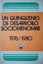 Un quinquenio de desarrollo socioeconómico 1976/1980