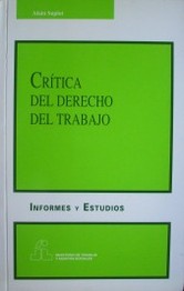 Crítica del Derecho del trabajo