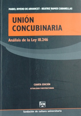 Unión concubinaria : análisis de la ley 18.246