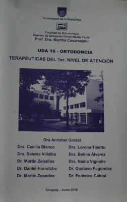 UDA 16 - Ortodoncia : terapéuticas del 1º nivel de atención