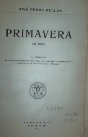 Primavera : cuentos