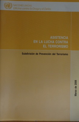 Asistencia en la lucha contra el terrorismo : subdivisión de prevención del terrorismo