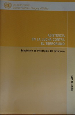 Asistencia en la lucha contra el terrorismo : subdivisión de prevención del terrorismo
