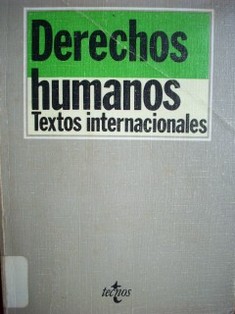 Derechos humanos : textos internacionales