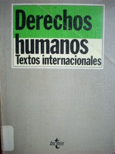 Derechos humanos : textos internacionales