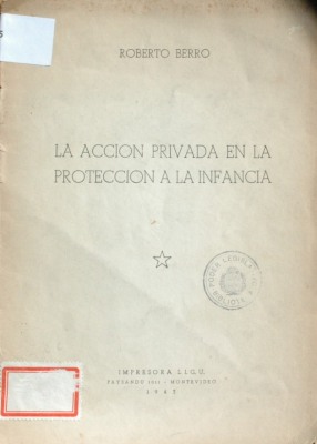 La acción privada en la protección a la infancia