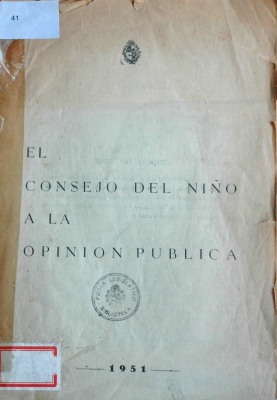 El Consejo del Niño a la opinión pública