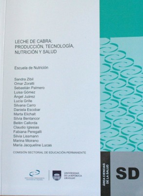 Leche de cabra : producción, tecnología, nutrición y salud