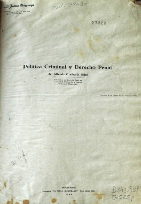 Política criminal y Derecho Penal