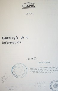 Sociología de la información