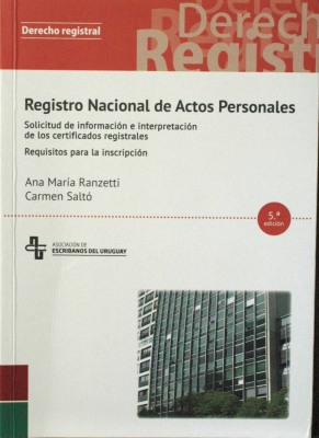 Registro Nacional de Actos Personales