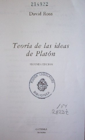 Teoría de las ideas de Platón