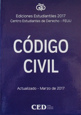 Código Civil : ediciones estudiantiles 2017