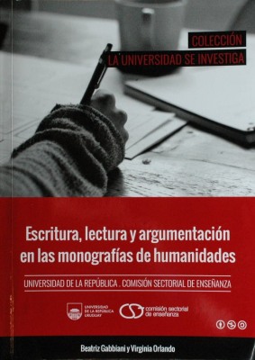 Escritura, lectura y argumentación en las monografías de humanidades